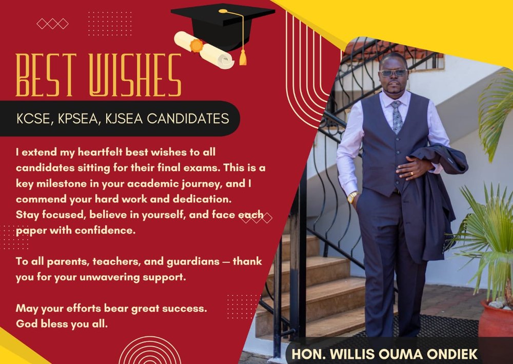 Education message from Willis Ouma Ondiek