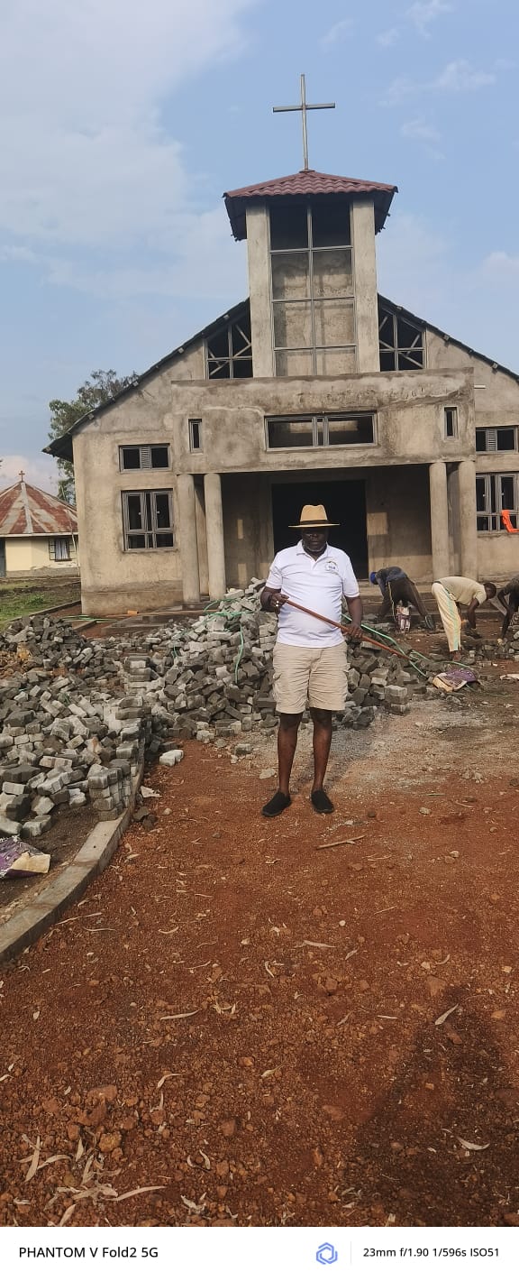 A site visit at a church and community building under construction