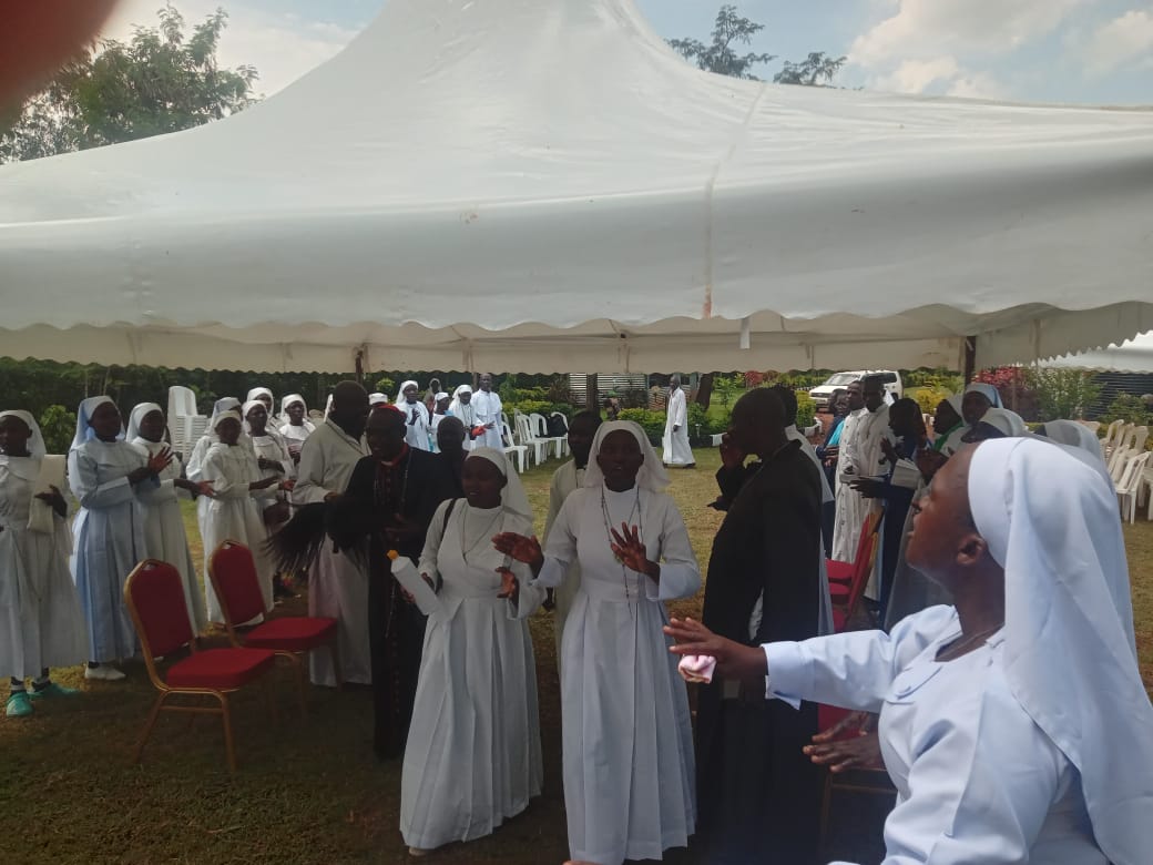 Women religious gathered in celebration