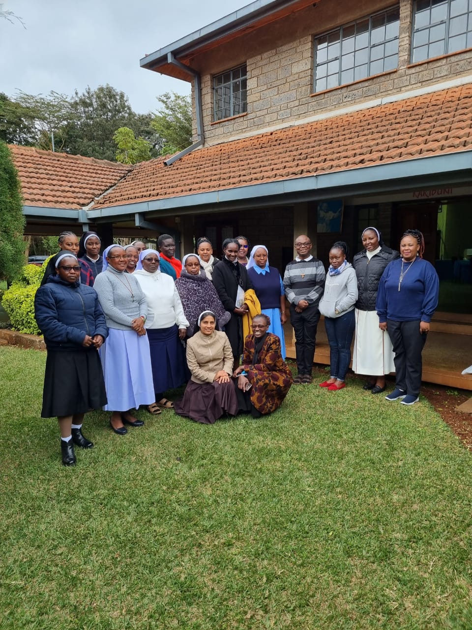 Women religious and community partners gathered together
